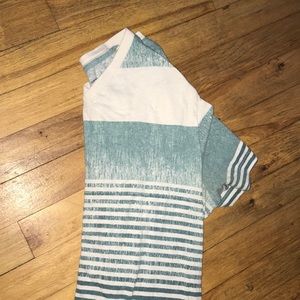 Blue and white stripe shirt